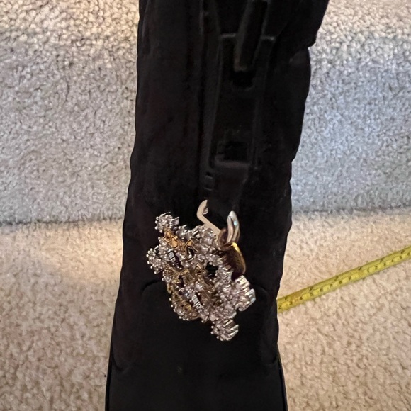 New Juicy Couture Snowflake black bootie 6M - Picture 7 of 8